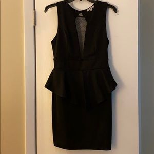 Black Peplum Dress